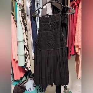 Free People Mini Dress Embroidered